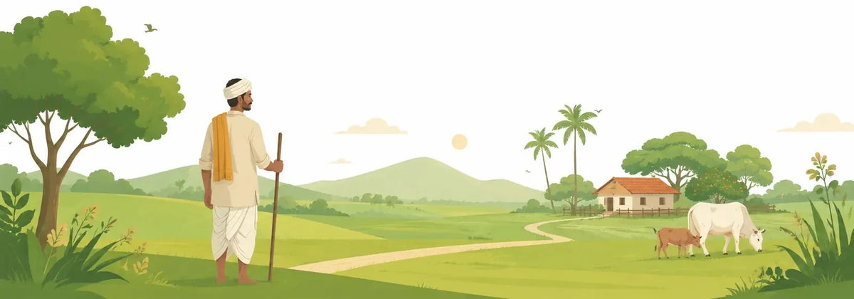 Footer farm illustration