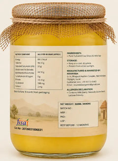 A2 Desi Cow Vedic Bilona Ghee (देसी वैदिक बिलोना घी)